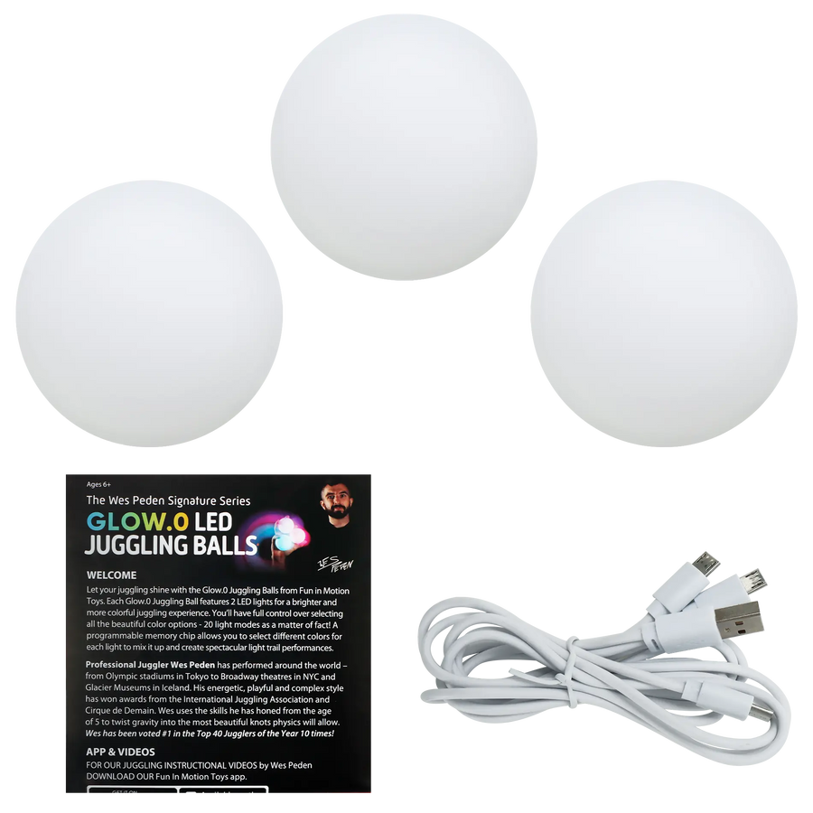 Wes Peden Glow.0 Juggling Balls - Bright Play