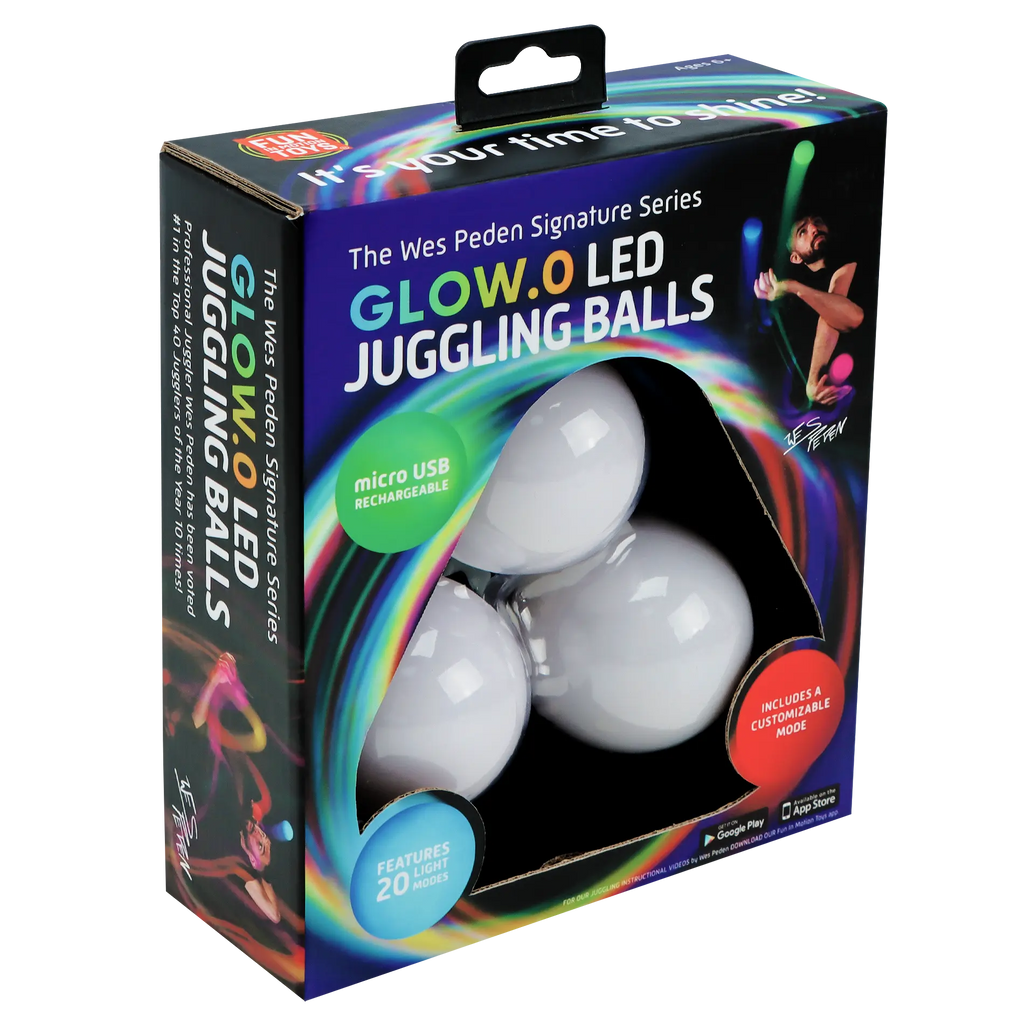 Wes Peden Glow.0 Juggling Balls - Night Practice