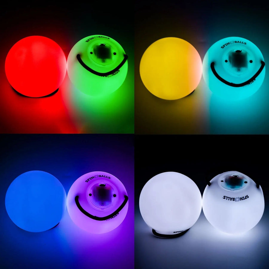 Glow. 0 LED Rechargeable Poi Set - Night Practice