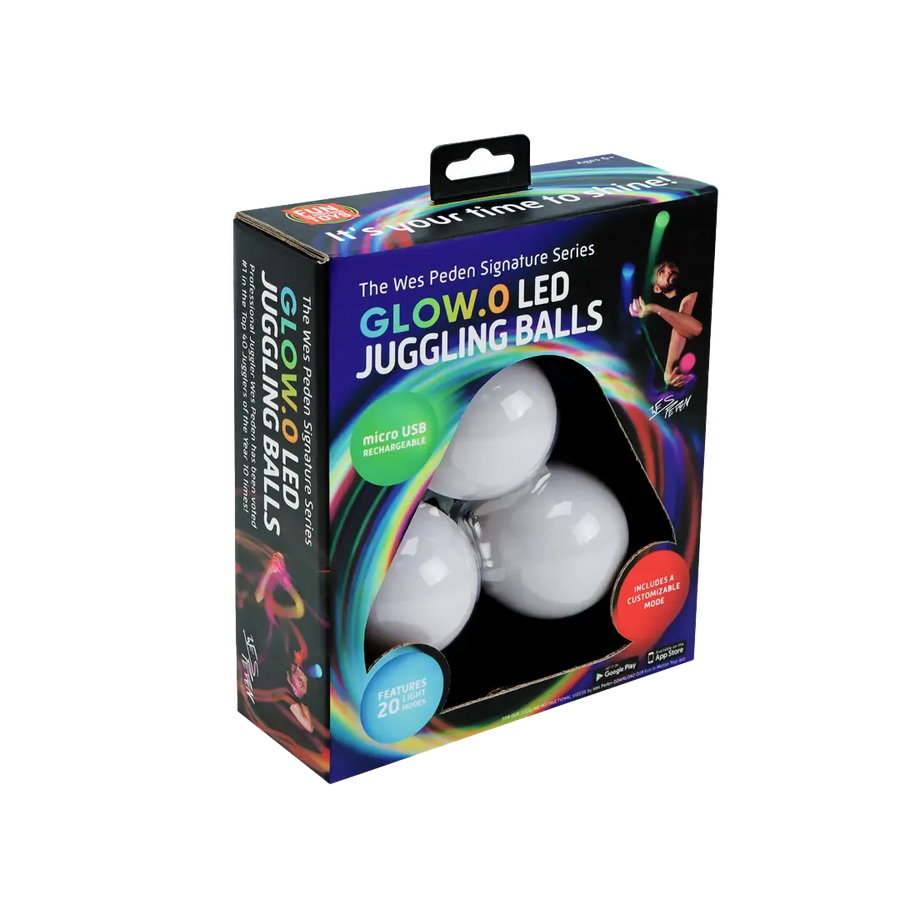 Wes Peden Glow.0 Juggling Balls - Night Practice